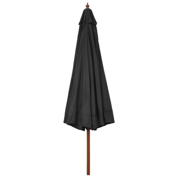 Vidaxl Gartenschirm Holzstock 330 cm Anthrazit - 34% Rabatt