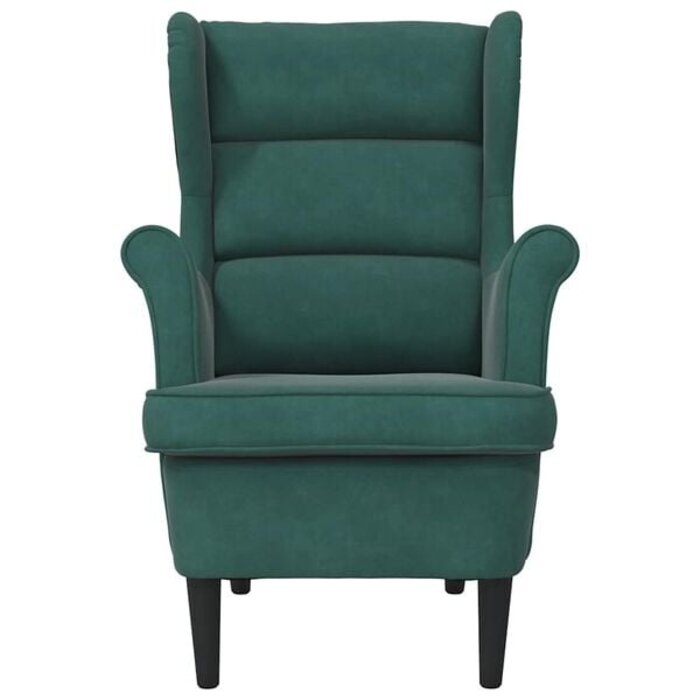 Vidaxl Samt-Sessel in Dunkelgrün - 74 x 84 x 100 cm - 35% Rabatt