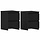 2er Set Nachtschränke Schwarz-Eiche 30x30x40cm - 33% Rabatt