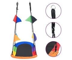 Vidaxl Große Nestschaukel 165x70 cm mit Flaggen - 40% Rabatt
