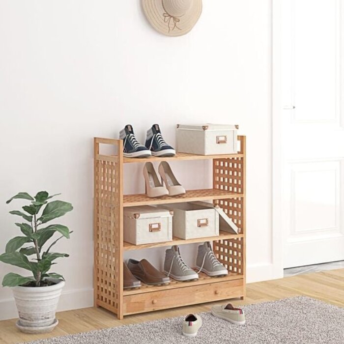 Vidaxl Schuhregal Walnussholz 70x27x81 cm - 34% Rabatt auf Ausgepackt