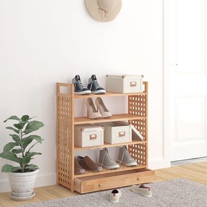 Vidaxl Schuhregal Walnussholz 70x27x81 cm - 34% Rabatt auf Ausgepackt