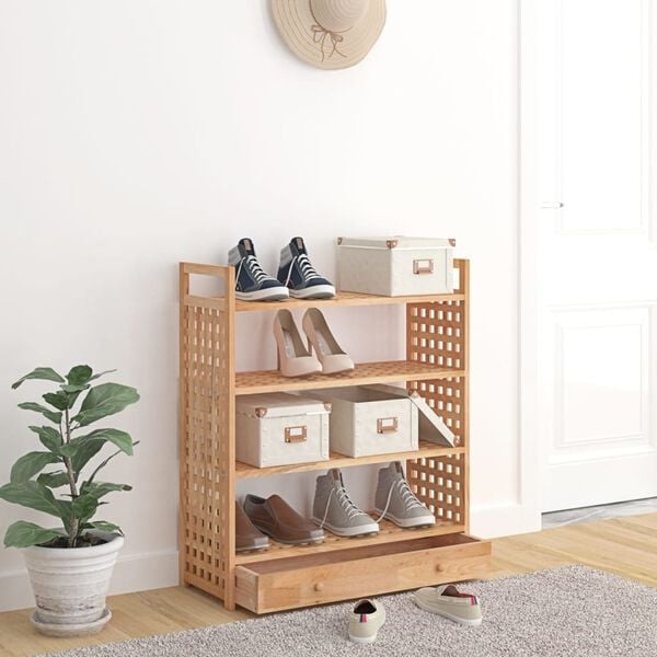 Vidaxl Schuhregal Walnussholz 70x27x81 cm - 34% Rabatt auf Ausgepackt