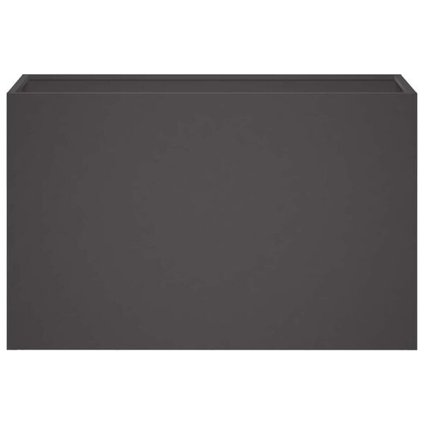 Vidaxl 2er-Set Pflanzkübel Schwarz 80x30x50 cm aus Stahl - 34% Rabatt