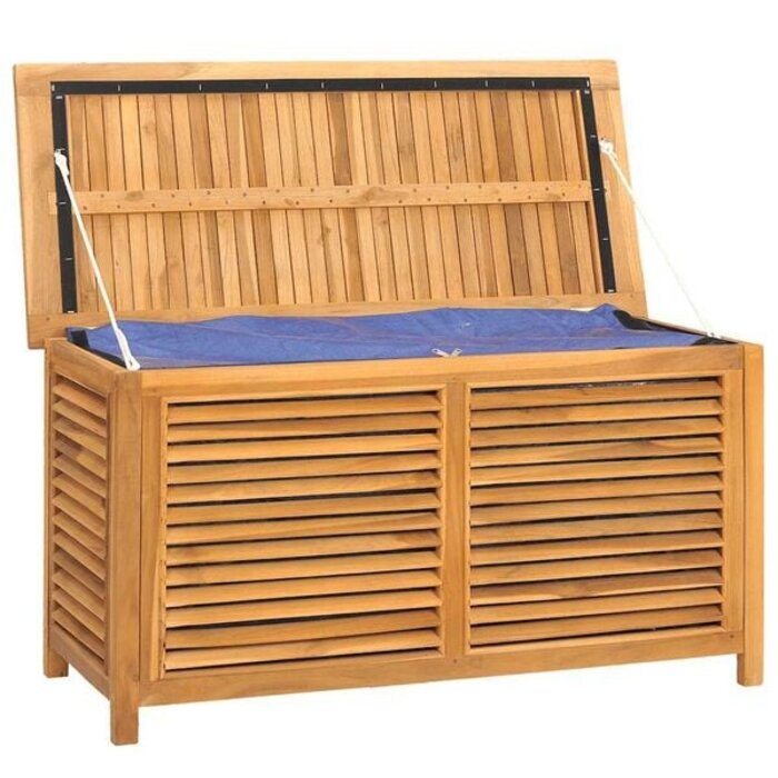 Vidaxl Gartenbox aus massivem Teakholz 114x50x58 cm - 35% Rabatt