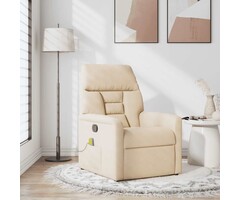 Vidaxl Massagesessel in Beige - Mikrofaser - verstellbar - 41% Rabatt