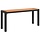 Moderne Stahl-Gartenbank 100cm, Braun - 35% Rabatt