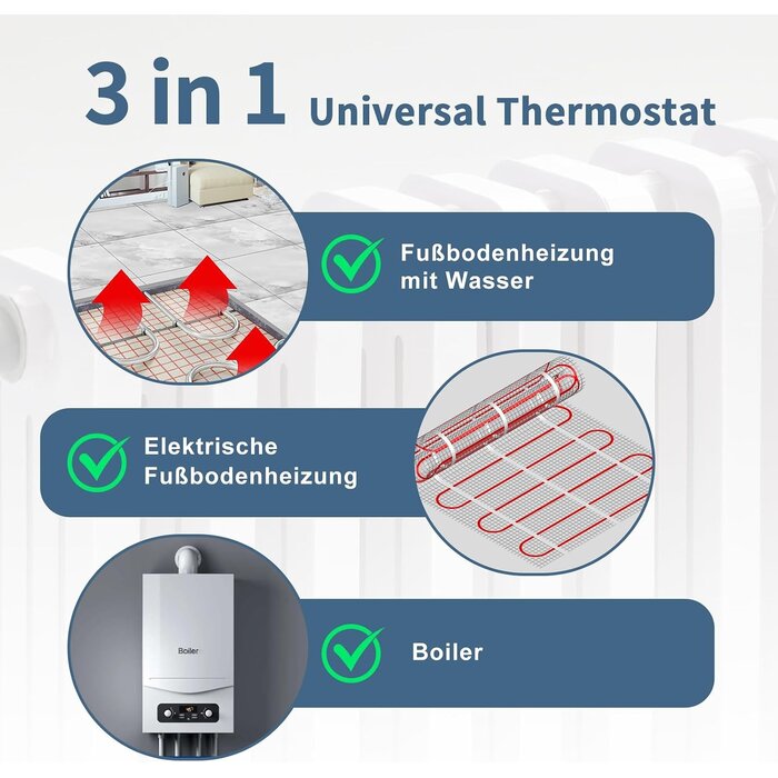 Smarter WLAN Thermostat Unterputz Schwarz - 31% Rabatt