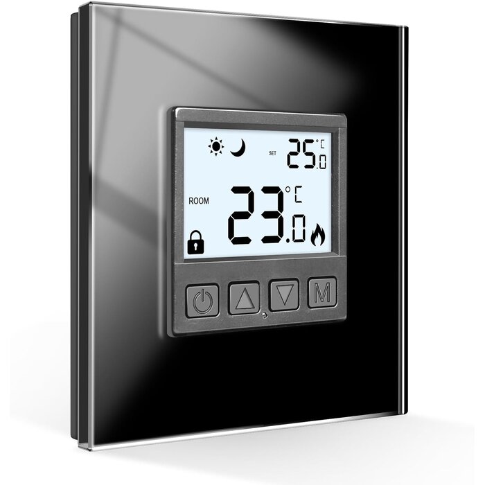 Smarter WLAN Thermostat Unterputz Schwarz - 31% Rabatt