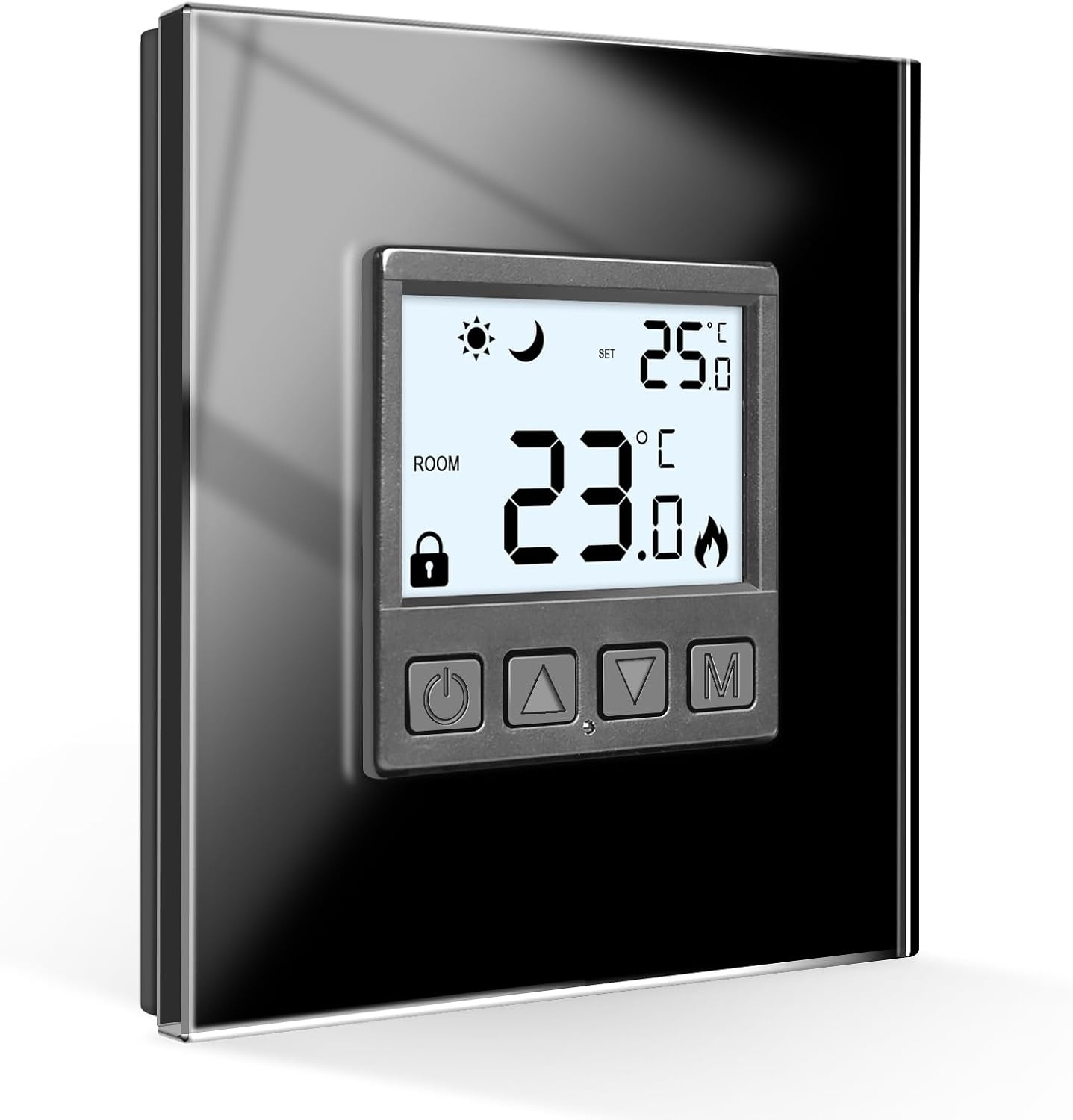 Smarter WLAN Thermostat Unterputz Schwarz - 31% Rabatt