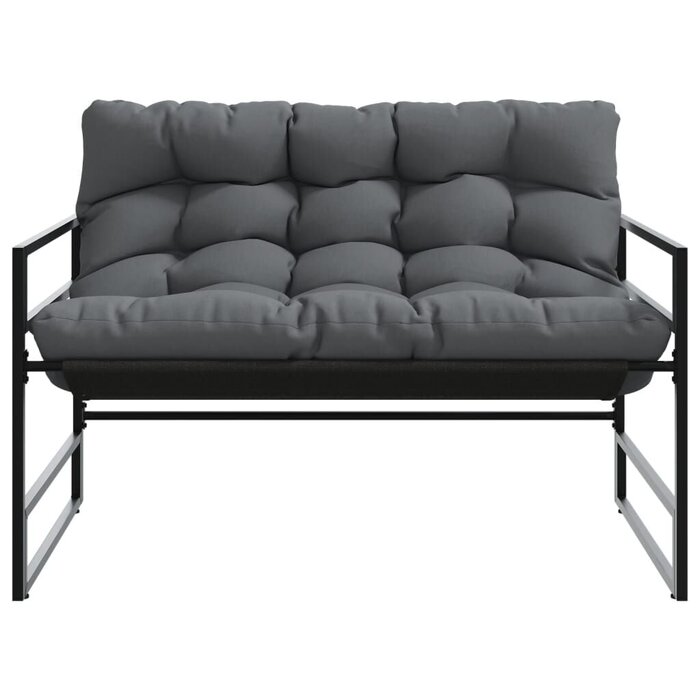 Vidaxl Gartenbank mit Kissen 113 cm Anthrazit - 34% Rabatt