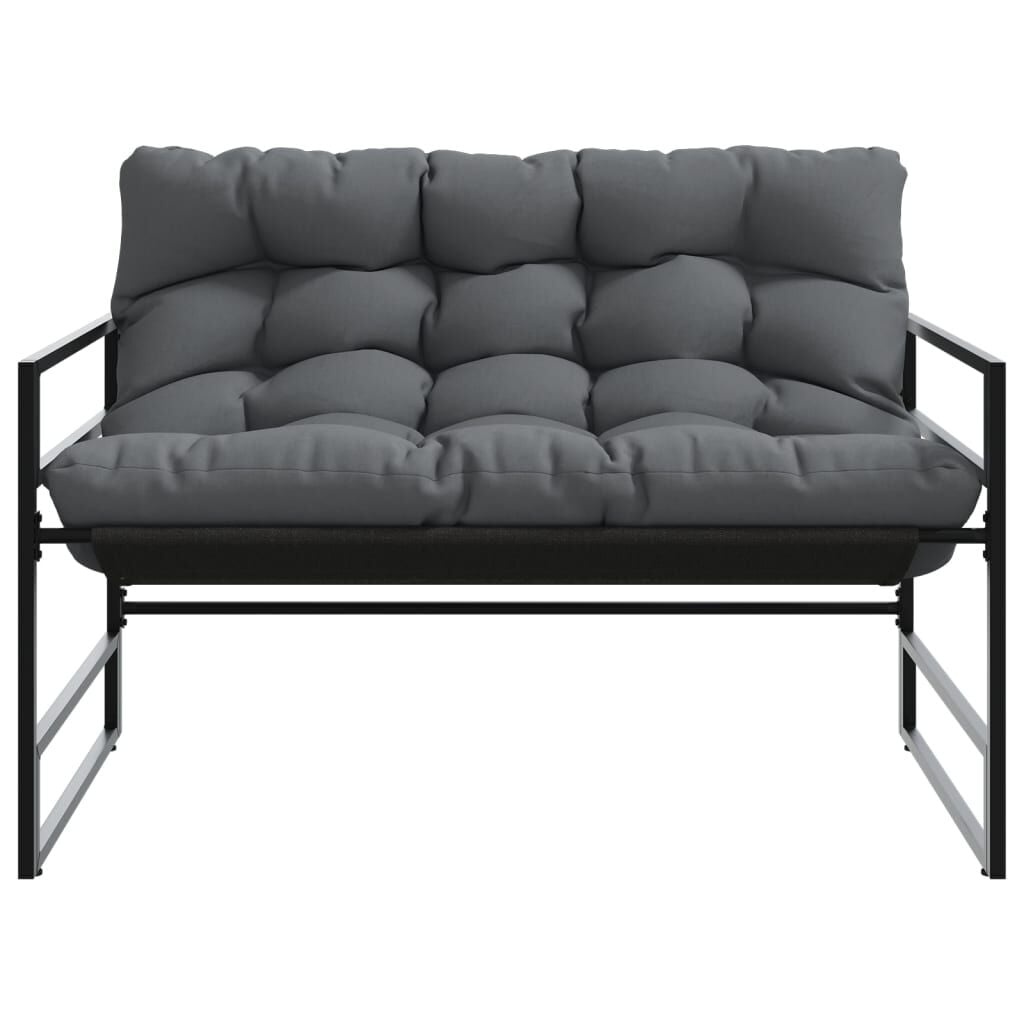 Vidaxl Gartenbank mit Kissen 113 cm Anthrazit - 34% Rabatt