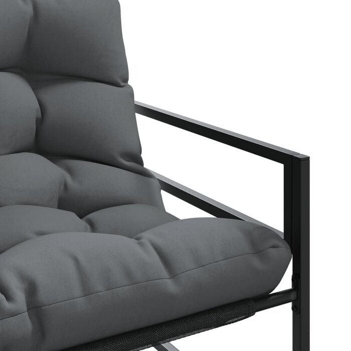 Vidaxl Gartenbank mit Kissen 113 cm Anthrazit - 34% Rabatt
