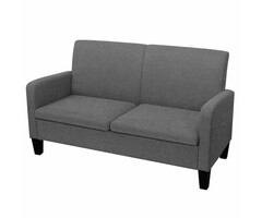 Vidaxl Zweisitzer Sofa Dunkelgrau 135x65x76 cm - 35% Rabatt