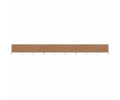 Vidaxl 9-teiliger Windschutz 1200x160 cm Taupe - 52% Rabatt