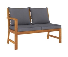 Vidaxl Gartenbank Akazienholz 114,5 cm mit Polster - 35% Rabatt