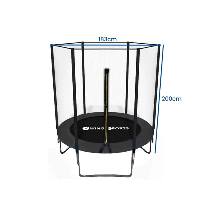 Viking Choice Gartentrampolin 183 cm mit Sicherheitsnetz - Schwarz - 27% Rabatt