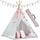 Tipi-Spielzelt für Kinder, Rosa, 120x120x165 cm - 37% Rabatt