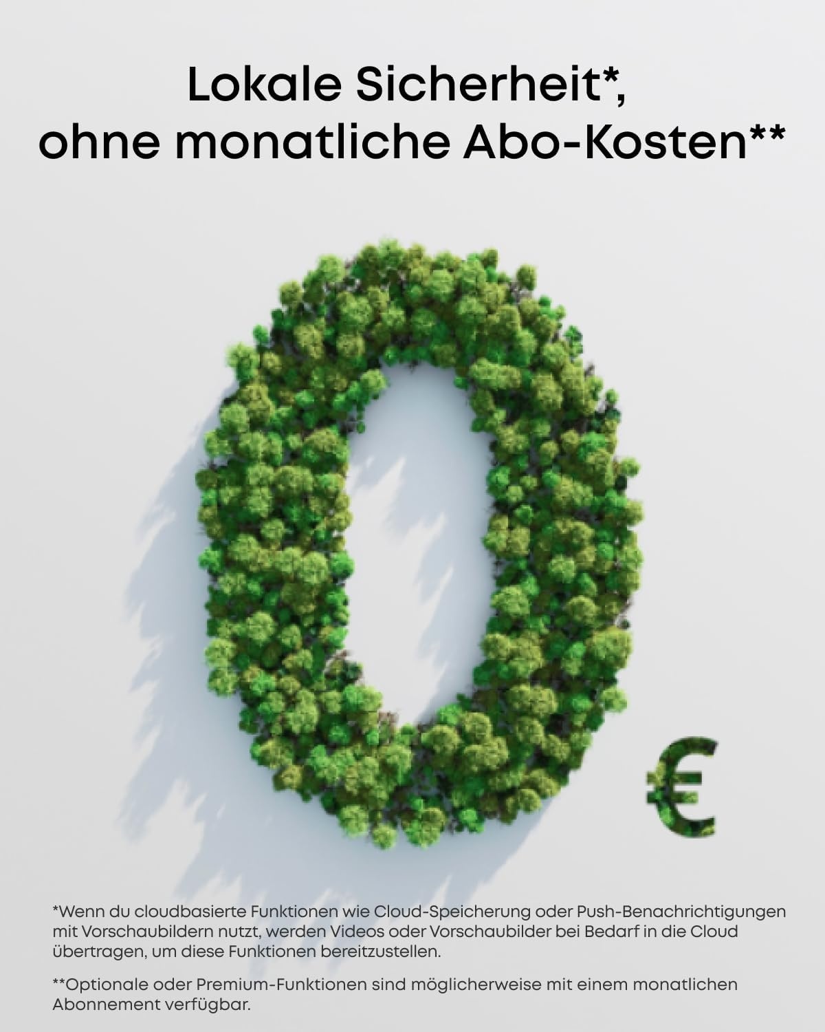 2K QHD Überwachungskamera mit Solarpanel - Weiß - 30% Rabatt