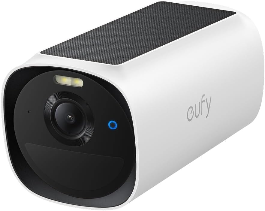 2K WLAN-Außenkamera mit Solarpanel - Weiß - 30% Rabatt