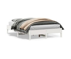 Vidaxl Bettgestell massiv Kiefer weiß 140x200 cm - 34% Rabatt