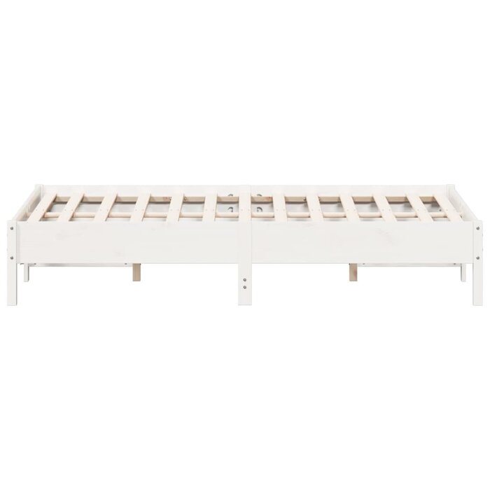 Vidaxl Bettgestell massiv Kiefer weiß 140x200 cm - 34% Rabatt