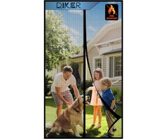 Magnet-Fliegengittertür 110x210 cm - 30% Rabatt auf Glasfaser-Insektenschutz