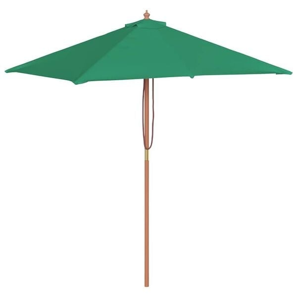 Vidaxl Gartenschirm 150x200 cm Grün aus Holz - 31% Rabatt