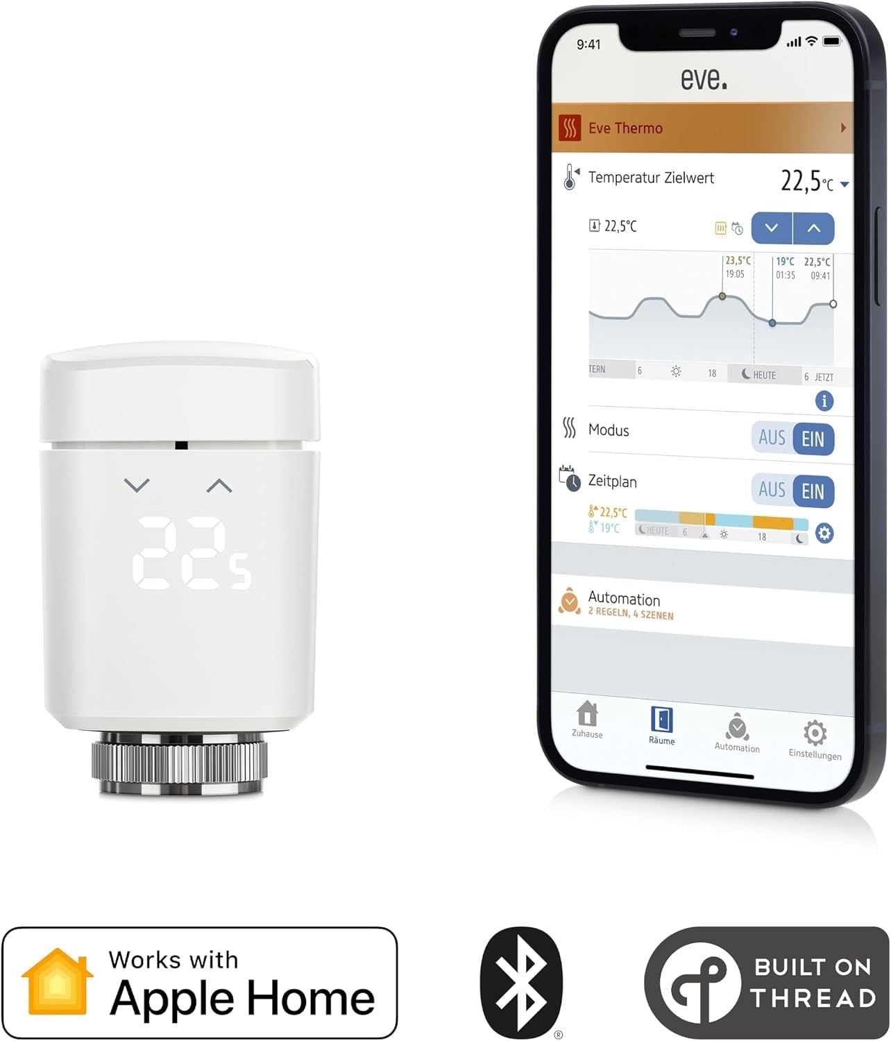 Smartes Heizkörperthermostat - 28% Rabatt - Automatische Temperaturregelung