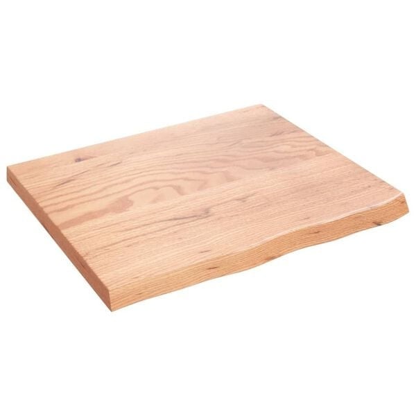 Vidaxl Waschtischplatte aus massivem Eichenholz 60x50x2 cm - 34% Rabatt