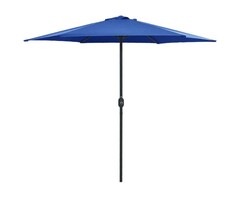Vidaxl Sonnenschirm 270x246 cm Azurblau | Aluminiummast | 39% Rabatt