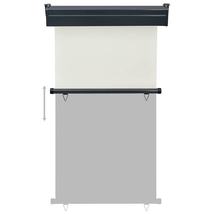 Vidaxl Balkonmarkise 105 x 250 cm Creme - Sichtschutz - 33% Rabatt