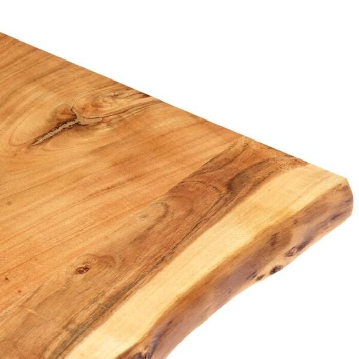 Vidaxl Massive Akazien-Tischplatte mit Baumkante 100 x 50-60 cm - 34% Rabatt