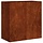 Pflanzkübel wetterfester Stahl 80x40x80cm Rostbraun - 35% Rabatt
