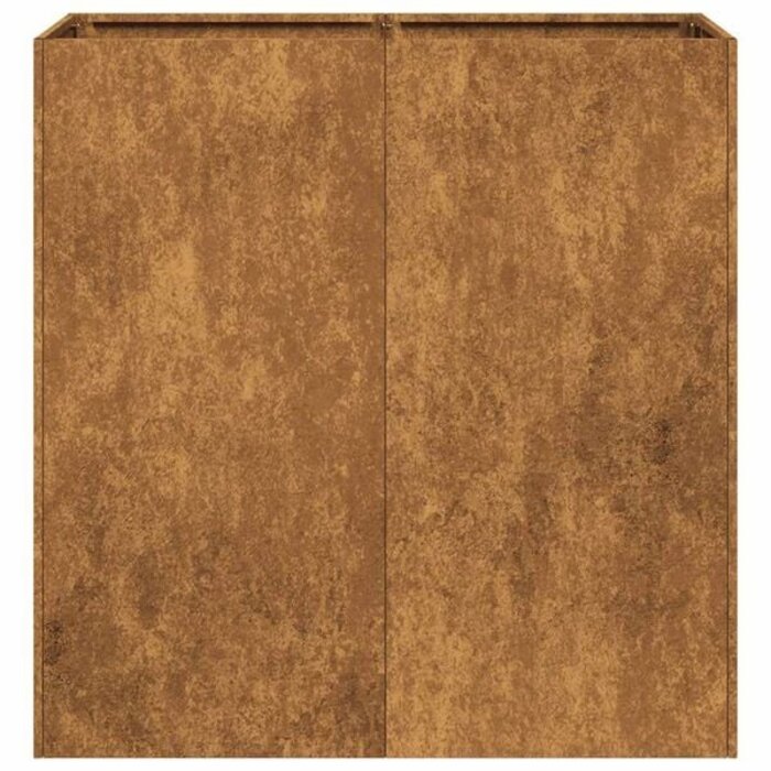 Vidaxl Pflanzkübel wetterfester Stahl 80x40x80cm Rostbraun - 35% Rabatt