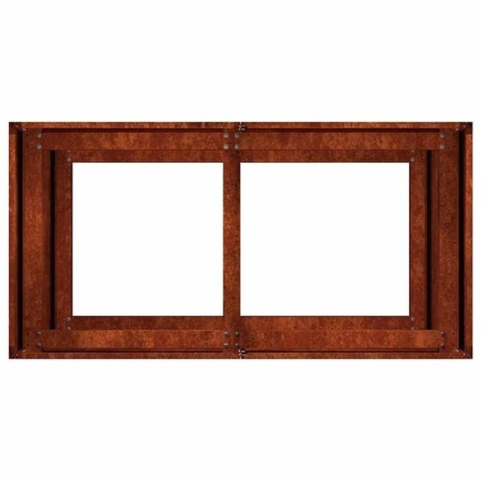 Vidaxl Pflanzkübel wetterfester Stahl 80x40x80cm Rostbraun - 35% Rabatt