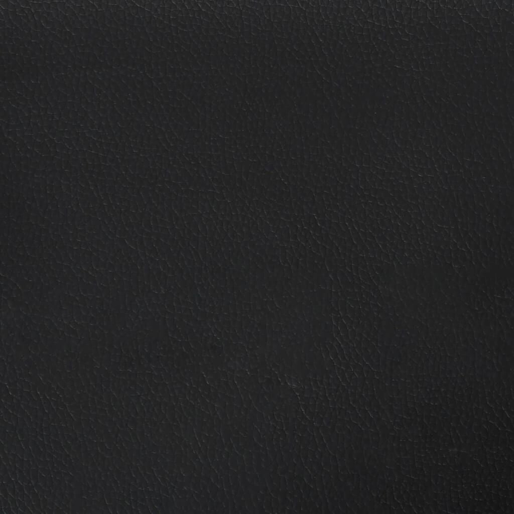 Vidaxl 3-Sitzer-Sofa Kunstleder Schwarz 180 cm - 35% Rabatt