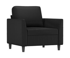 Vidaxl Moderner Sessel 60 cm Kunstleder Schwarz - 40% Rabatt