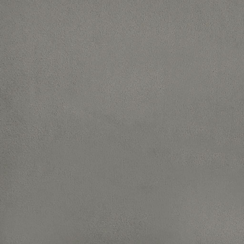 Vidaxl Luxus Taschenfederkernmatratze 90x200cm Samt hellgrau - 35% Rabatt
