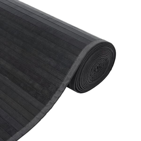 Vidaxl Bambus-Teppich grau 100x500 cm - 33% Rabatt