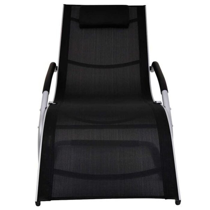 Vidaxl Ergonomische Sonnenliege Schwarz - 34% Rabatt auf dieses Outlet-Produkt