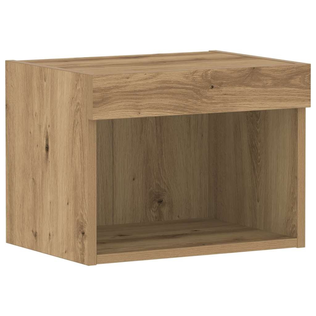 TV-Schrank-Set in Artisan-Eiche, Wandmontage - 32% Rabatt