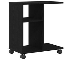 Vidaxl Mobiler Beistelltisch in Eiche Schwarz, 50x30x55 cm - 30% Rabatt