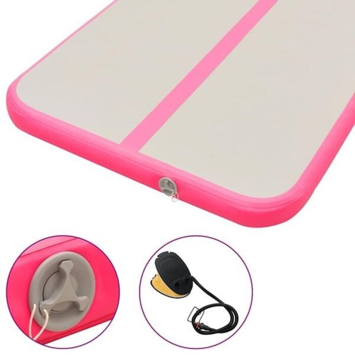 Vidaxl Aufblasbare Gymnastikmatte 600x100x10cm Pink - 35% Rabatt