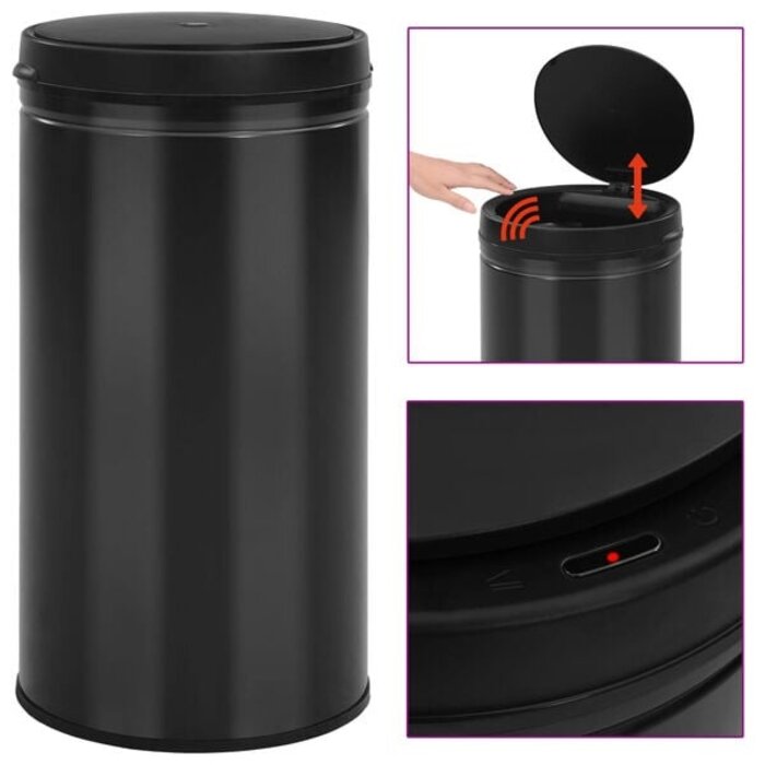 Sensor-Abfalleimer 60 L Schwarz - 34% Rabatt - Ausgepackt & Neuwertig