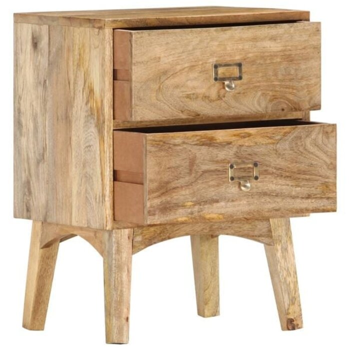 Vidaxl Nachtschrank aus massivem Mangoholz 40x35x55 cm - 34% Rabatt