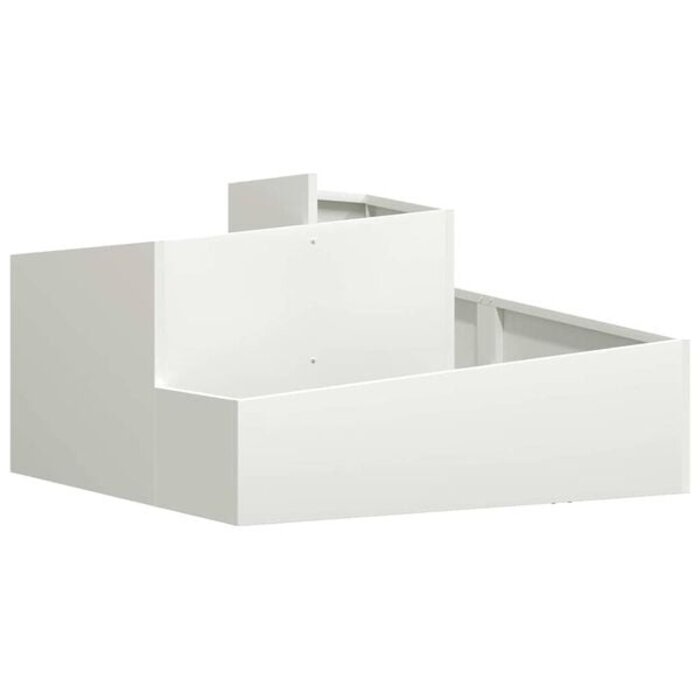 Design Pflanzkübel aus Stahl 80x80x50cm Weiß - 34% Rabatt