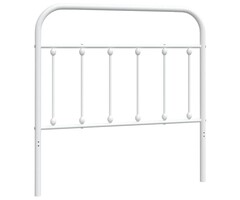 Vidaxl Bettkopfteil 100 cm Metall Weiß - 31% Rabatt