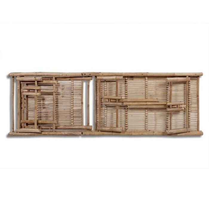 Vidaxl Verstellbare Bambus-Gartenliege 200 x 65 cm - 34% Rabatt
