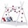 Hausbett für Kinder 70x140 cm Kiefernholz weiß - 34% Rabatt